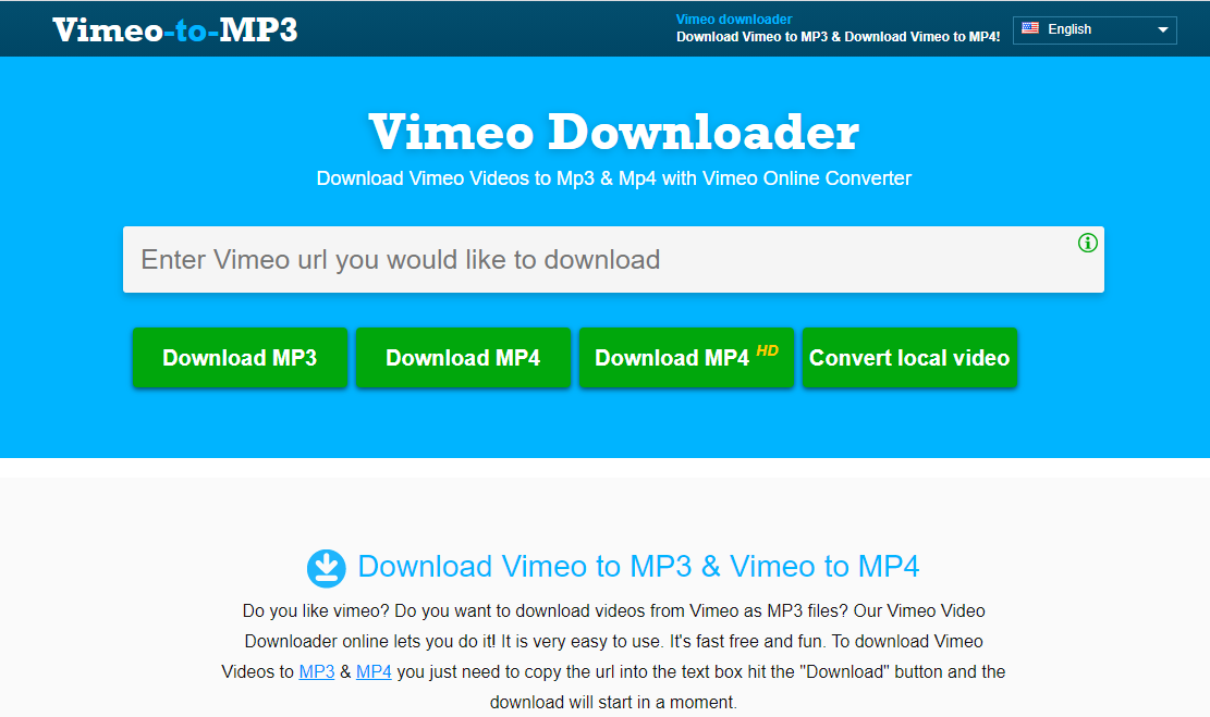convert vimeo video to mp3